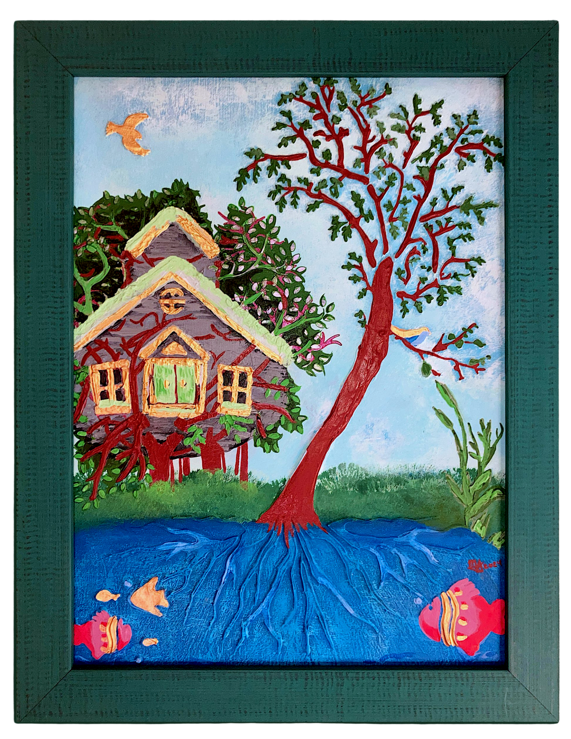 2_Rustic Treehouse Green Frame