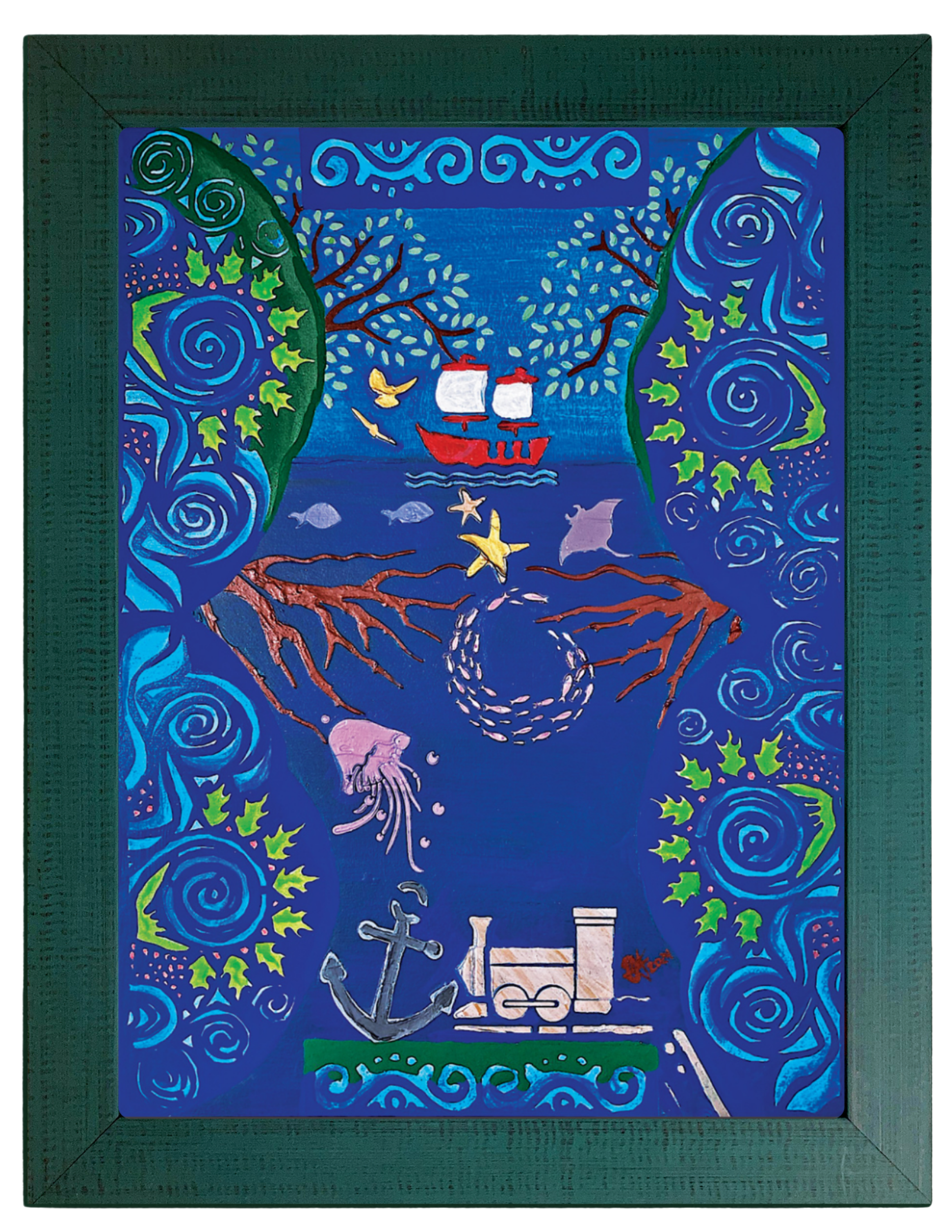 4_Tiktaalik Harbor Framed - Dark